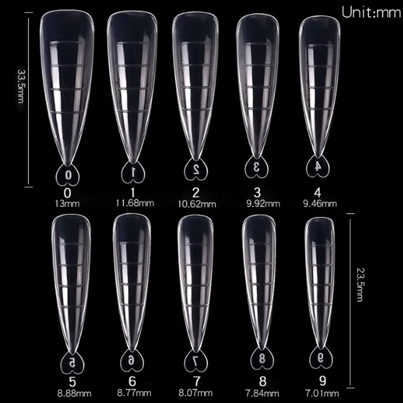 100Pcs/Box Nail Tips Full Set Acrylic Fake Finger UV Gel Polish Quick False Nails Tip Manicure Tools Nail Art DIY Tools Kit - She Vibess By C2P