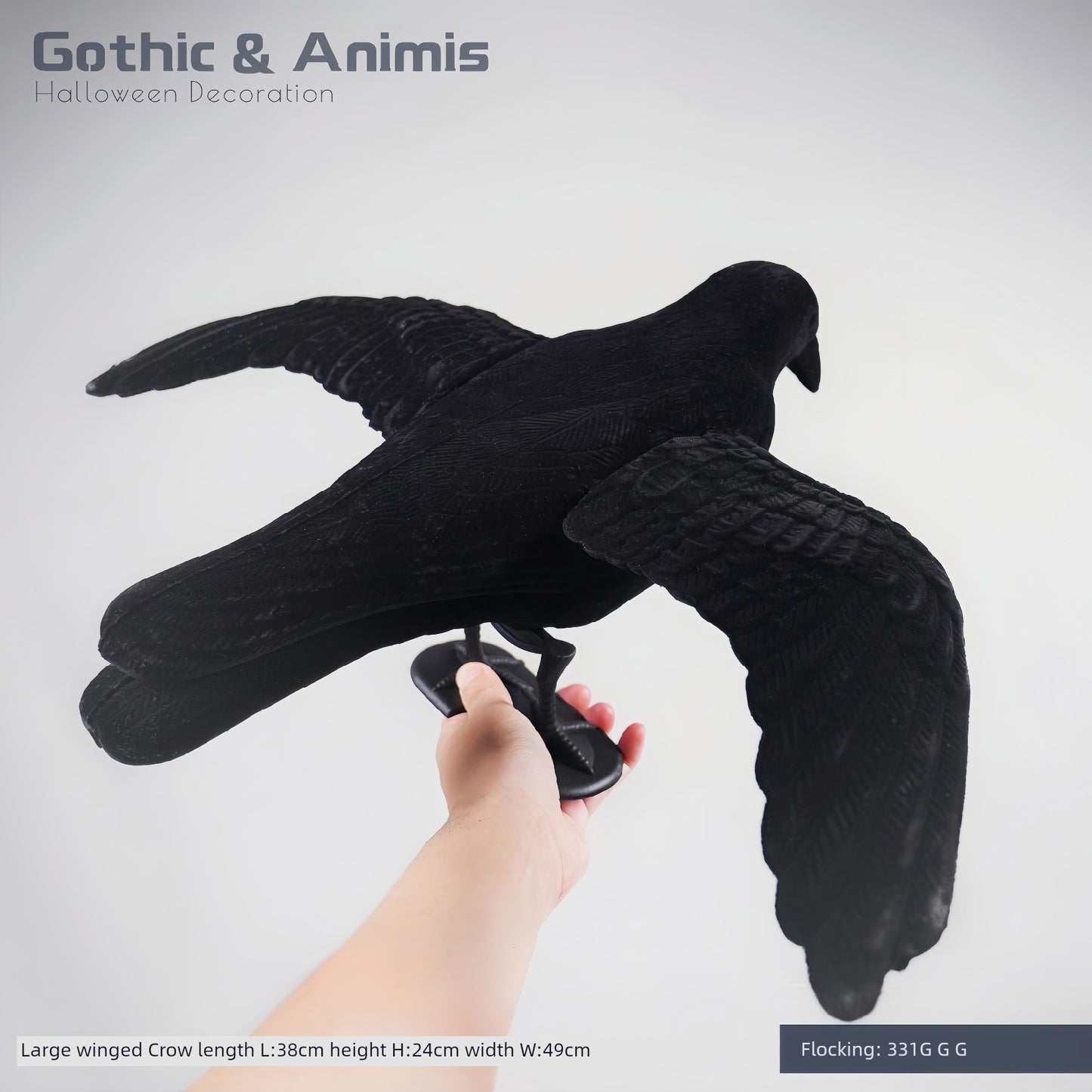 [Halloween] 28 Artificial Crow Crow Collection Wansheng Gothic Dark Magic Theme Atmosphere Decoration - She Vibess By C2P