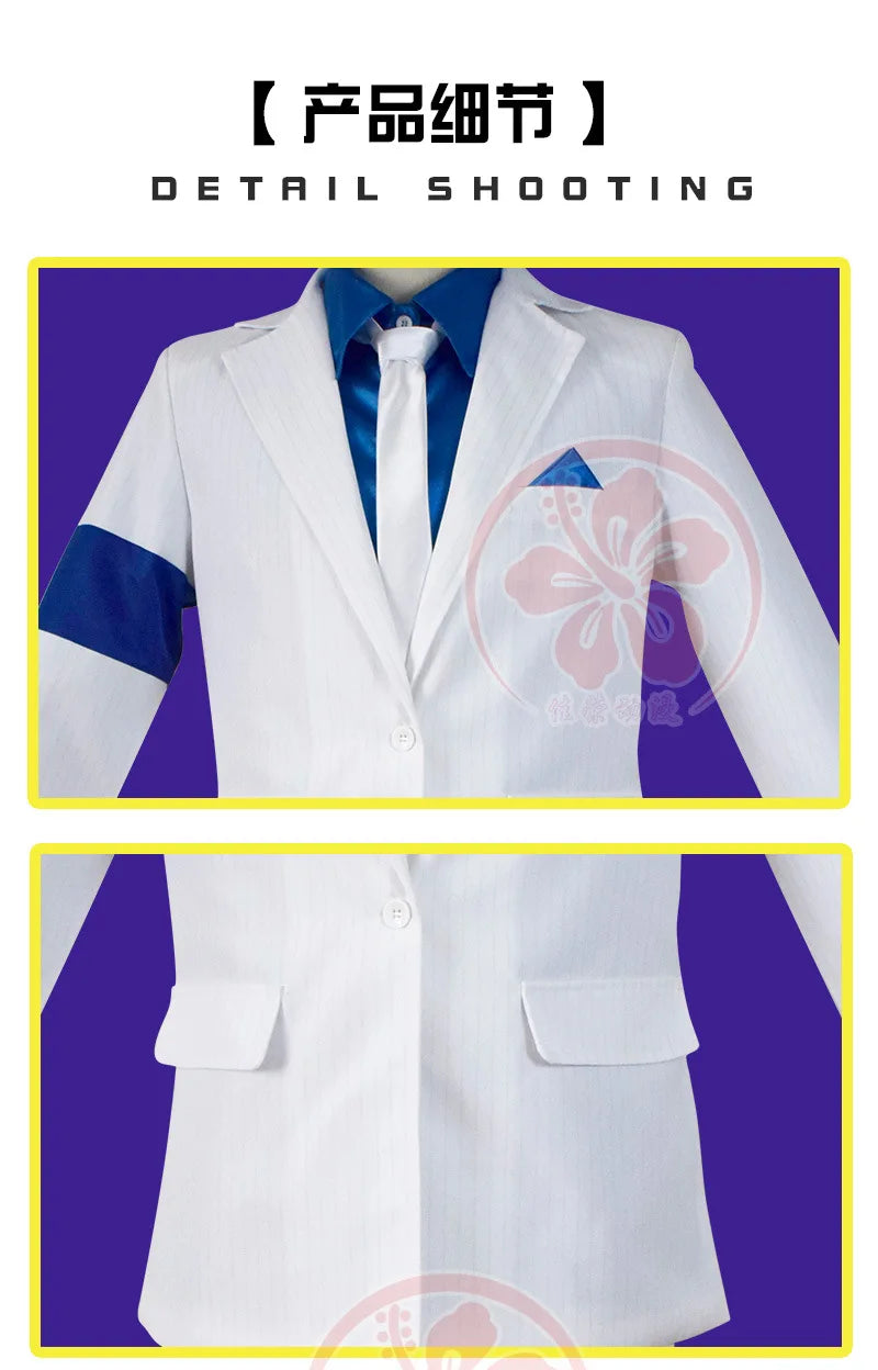 Michael Cosplay Jackson Smooth Criminal Suit Michael Jackson Cosplay Costume top+pants+shirt+tie+hat+strap Halloween Carnival - She Vibess By C2P