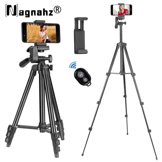 3120 Tripod for Phone 100cm Universal Phone Video Tripod Stand with Bluetooth Selfie Remote Video Recording  Photography Stand
