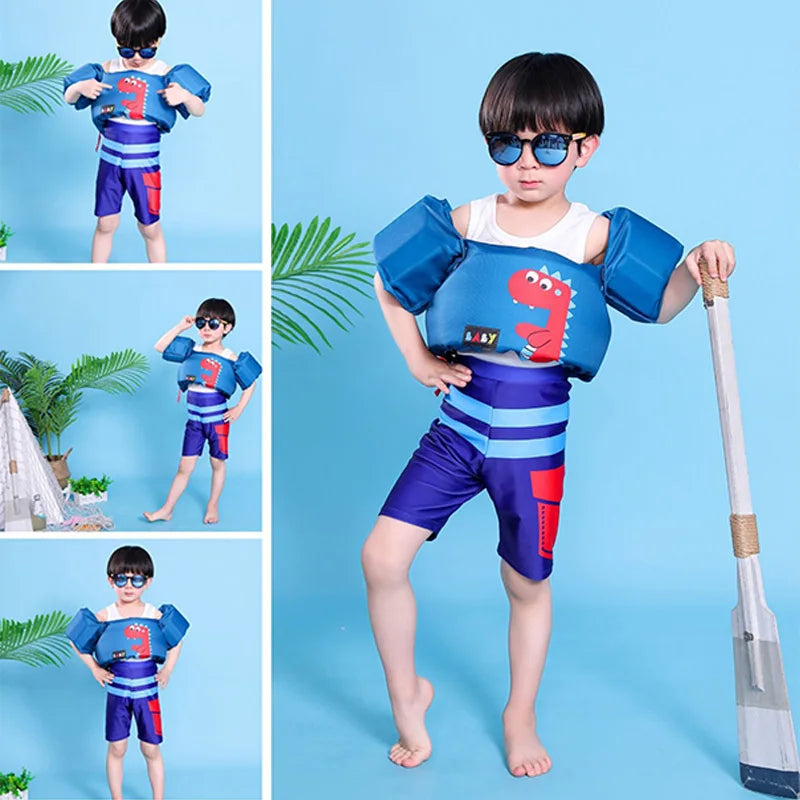 Swim Arm Band for Kid Toddler Swim Vest Cute Cartoon Swimming Wings Pool Floats Sleeve Water Learning Swim Training Equipment - She Vibess By C2P
