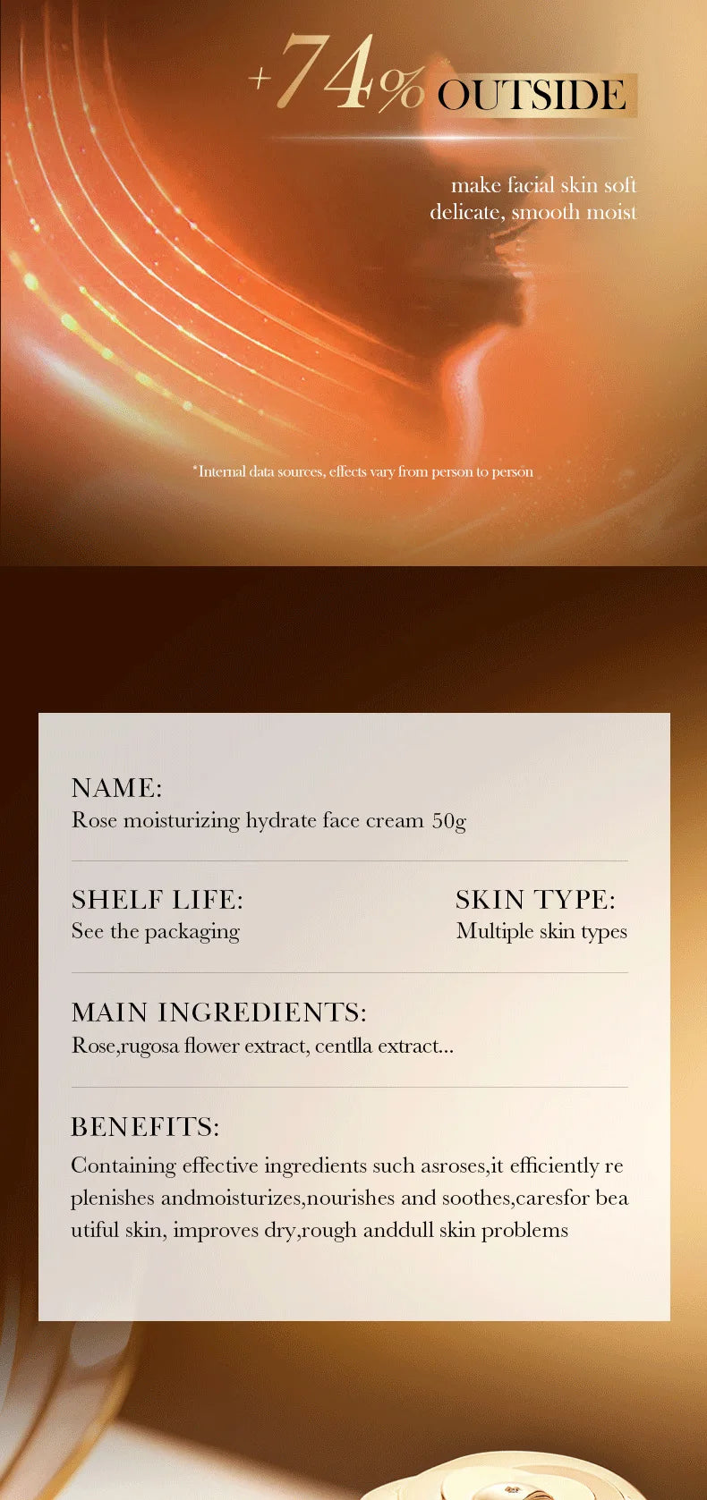 Cream Moisturizer Facial Cream Improve Dry And Rough Skin  Cosmetics For Face Cream Skin Care - She Vibess By C2P