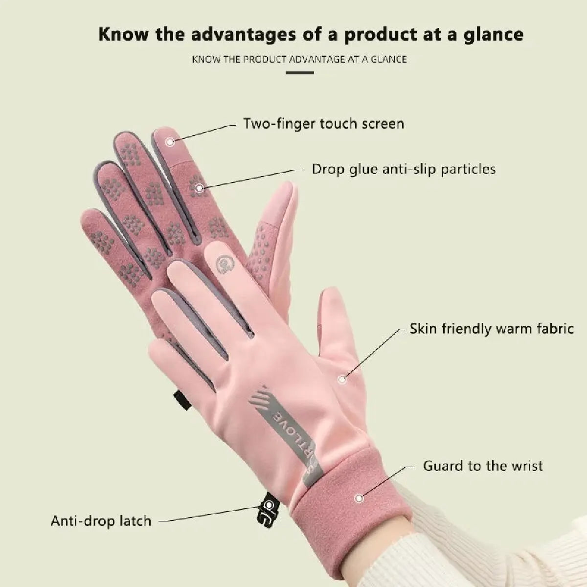 Winter Gloves Women Cycling Bike Thermal Fleece Cold Resistance Wind Waterproof Bicycle Warm Outdoor Running Skiing Mittens - She Vibess By C2P