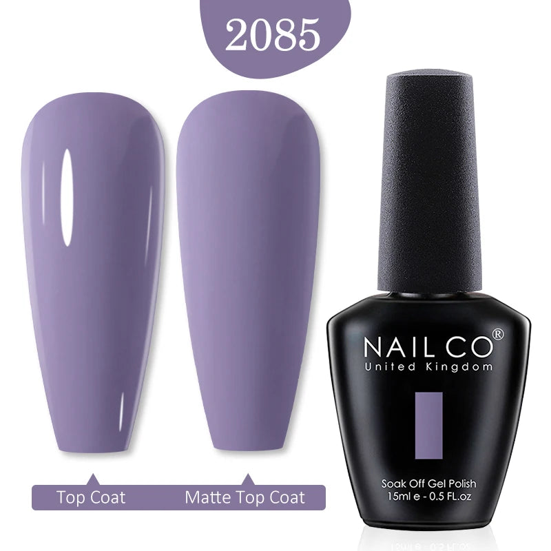 NAILCO 15ml Nail Gel Polish Red Pink Nude Soak off UV LED Long Lasting Eco-Friendly Professional Nail Beauty Salon Lacquer Varnish - She Vibess By C2P