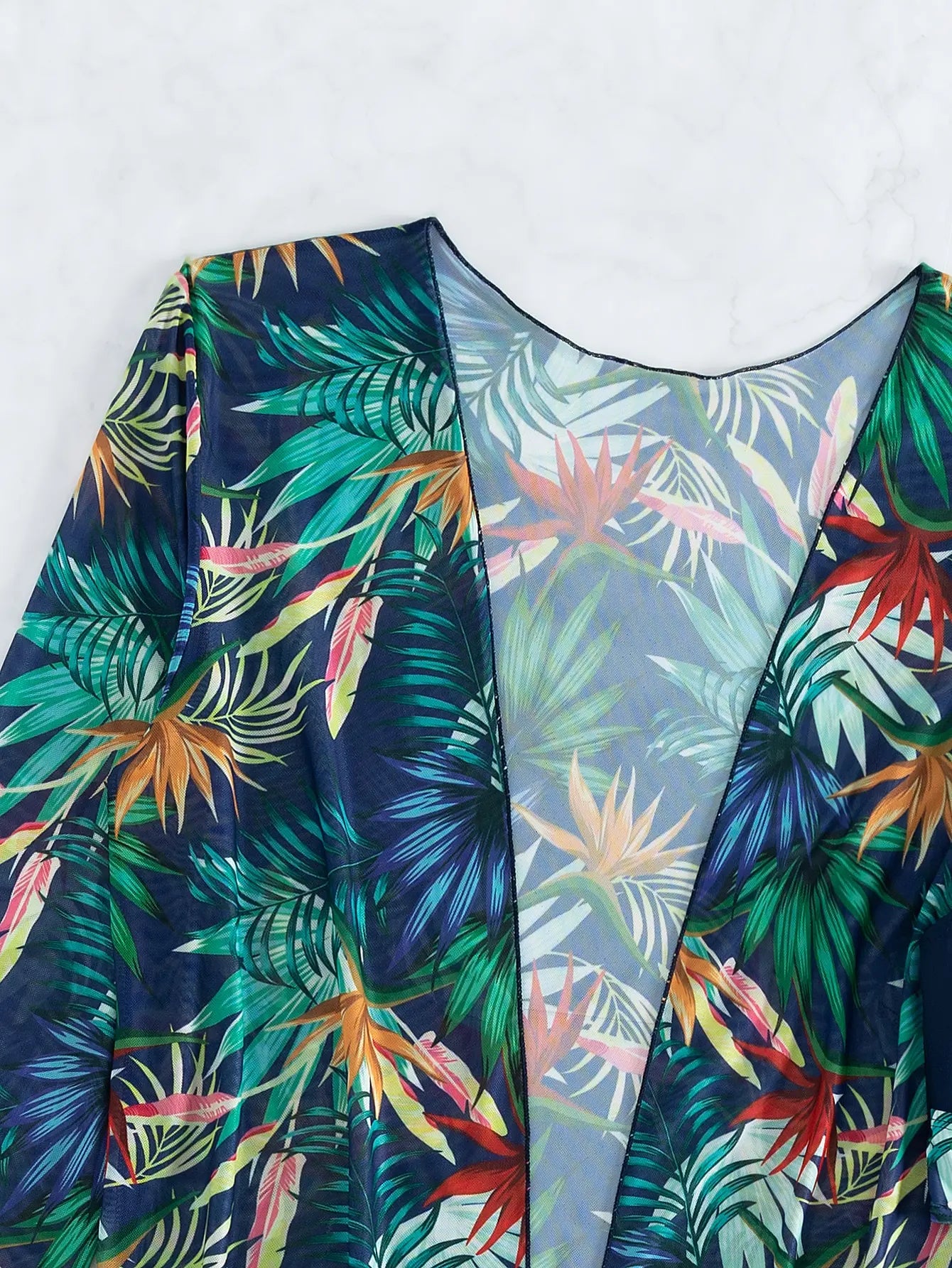 Halter Print Bikini Sets 3PCS Women Swimsuit With Kimono High Waist Swimwear Female Bathers Bathing Swimming Swim Suit Beachwear - She Vibess By C2P