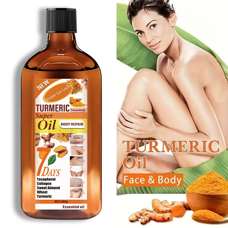 Turmeric Skin Care Essential Oil, Moisturizing and Brightening Effect, Gentle, Smooth, Delicate, Easy to Absorb, Repair and Brighten Skin. Suitable for Men and Women. - She Vibess By C2P