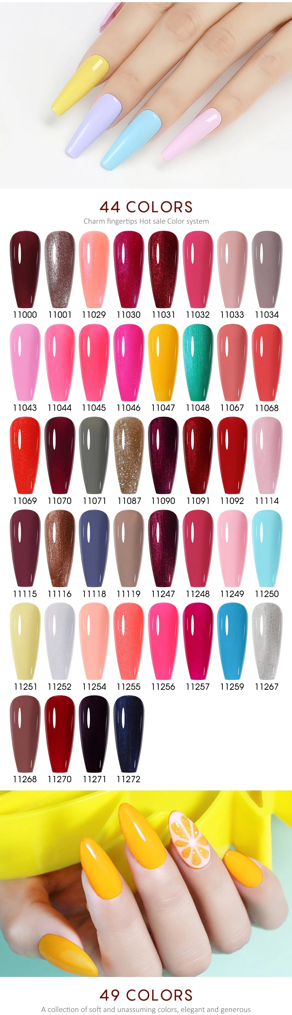 NAILCO 15ml Nail Gel Polish Red Pink Nude Soak off UV LED Long Lasting Eco-Friendly Professional Nail Beauty Salon Lacquer Varnish - She Vibess By C2P