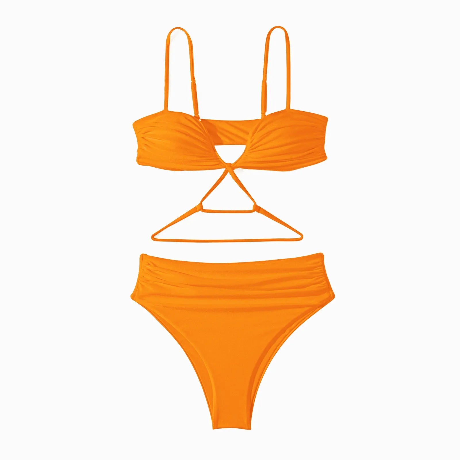 Women'S Casual Sexy Three Point Lacing Backless Swimwear Female Summer Beachwear Bikini Swimsuits For Romper Swimsuits For Women - She Vibess By C2P