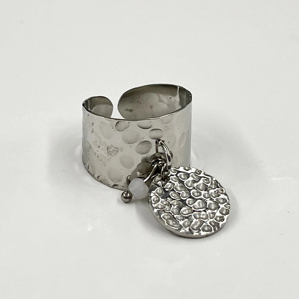 Stainless Steel Rings Open Rings For Women Rings Wide Ring Colorful Geometry Chain Female Rings Jewelry Party Gift Wholesale - She Vibess By C2P