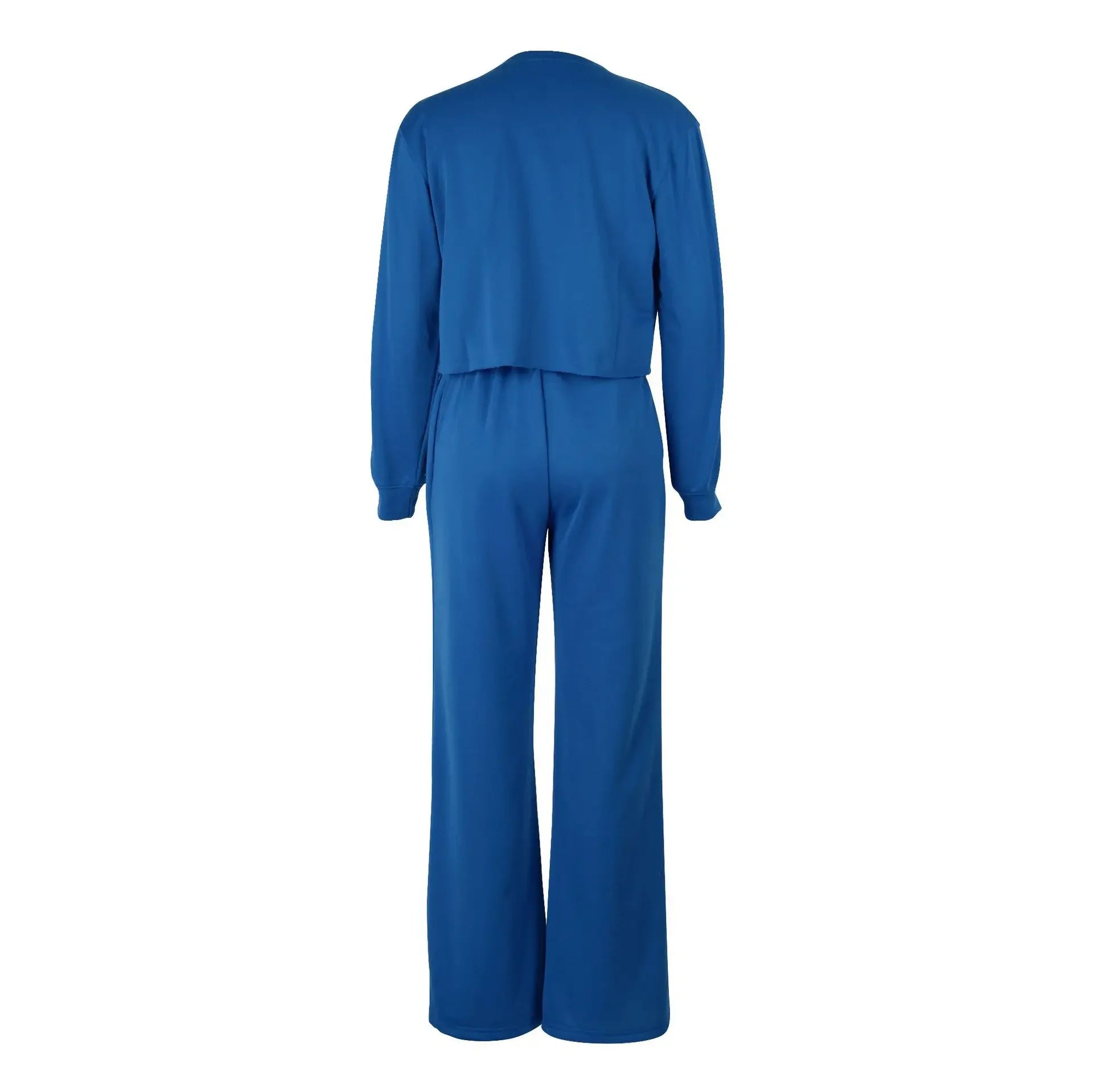 Women Clothing Sets Pullover Top+Pants 2Pcs Suits Winter Thicken Warm Outfits Solid Color Female Casual Tracksuit - She Vibess By C2P