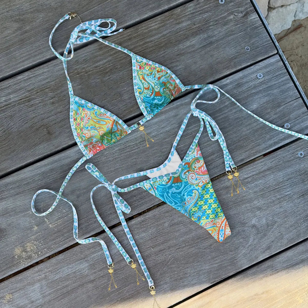 SEAURAL 2025 New Sexy Retro Prints Brazilian Bikini Women Swimsuits Lace-up Swimwear Backless Biquini Swimsuits Beachwear - She Vibess By C2P