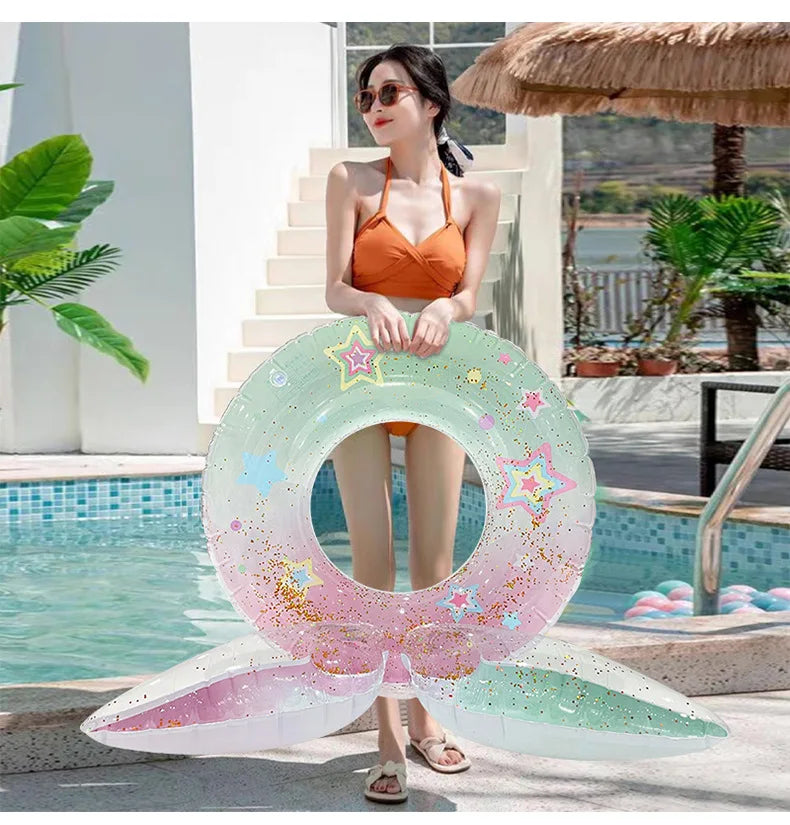 Rooxin Baby Child Swim Tube Inflatable Swimming Seat Ring For Kid Adult Swim Circle Swim Pool Float Water Play Equipment ﻿ - She Vibess By C2P