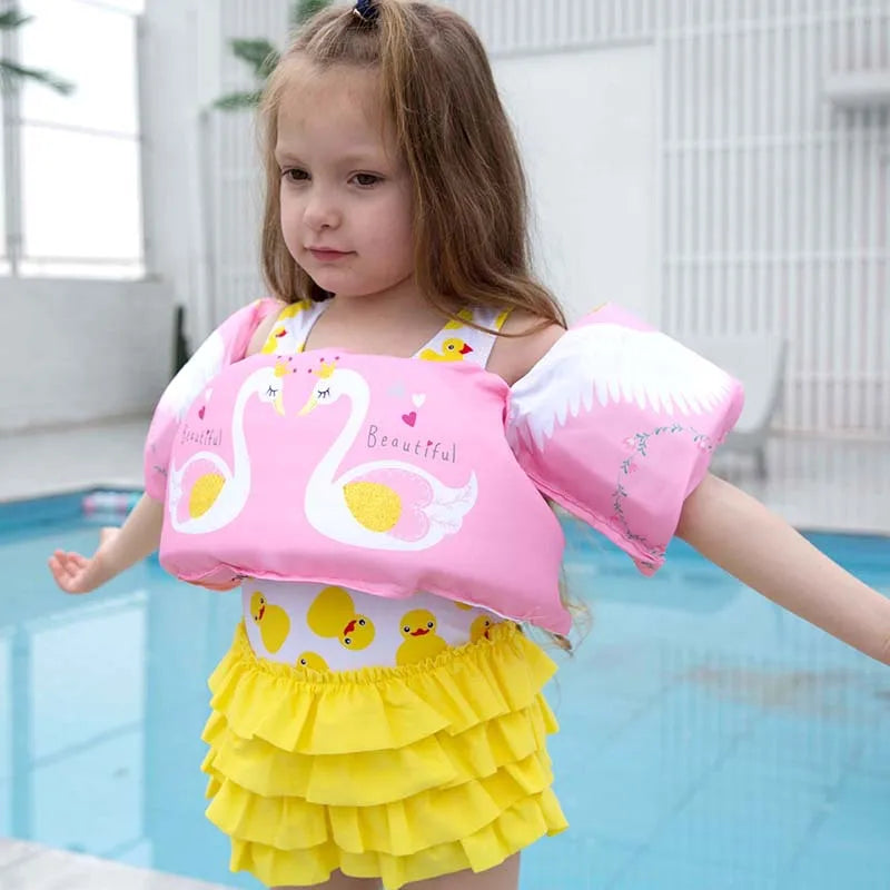 Swim Arm Band for Kid Toddler Swim Vest Cute Cartoon Swimming Wings Pool Floats Sleeve Water Learning Swim Training Equipment - She Vibess By C2P