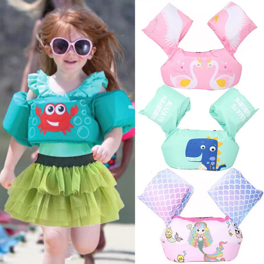 Swim Arm Band for Kid Toddler Swim Vest Cute Cartoon Swimming Wings Pool Floats Sleeve Water Learning Swim Training Equipment - She Vibess By C2P