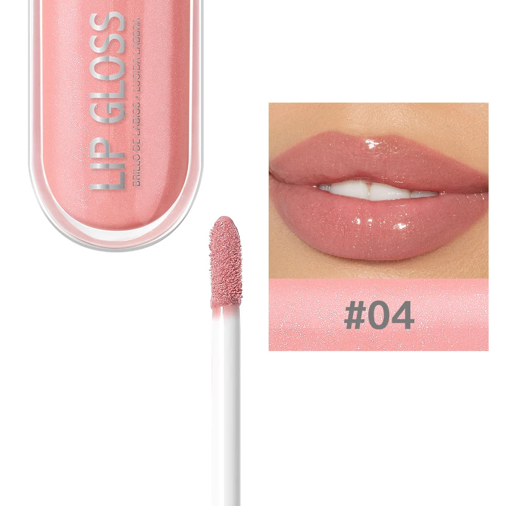 USHAS 12 Colors Glitter Lip Gloss Long Lasting Diamond Pearlescent Metallic Liquid Lipstick Moisturizing Lip Glaze Cosmetics - She Vibess By C2P