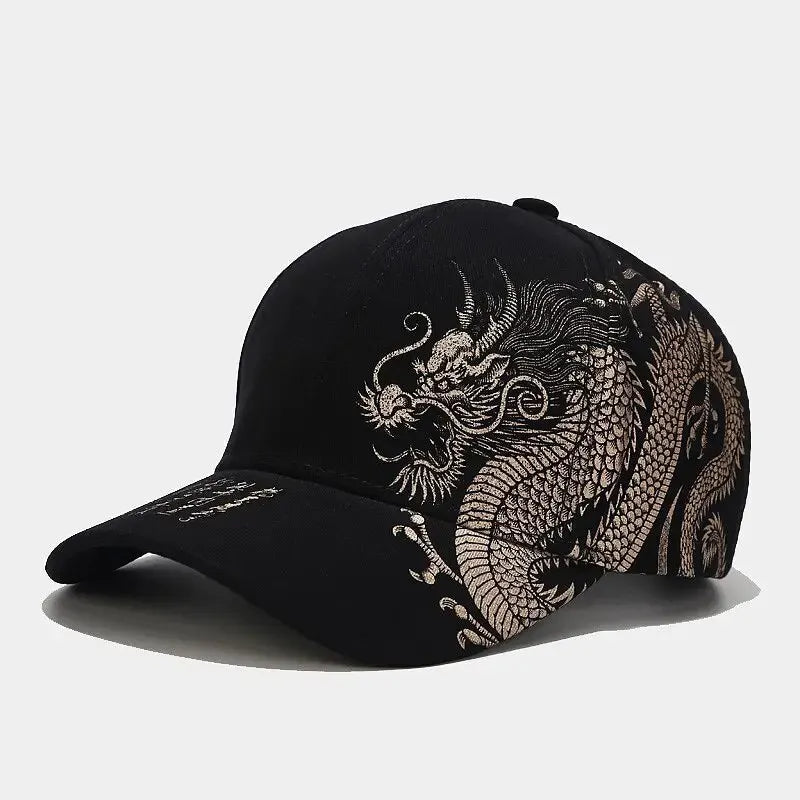Chinese Style Dragon Pattern Baseball Hat For Men And Women, Versatile National Tide Cap, Hip Hop Hip Hop Skateboarding, Cool and a Gifts for That Special Someone - She Vibess By C2P