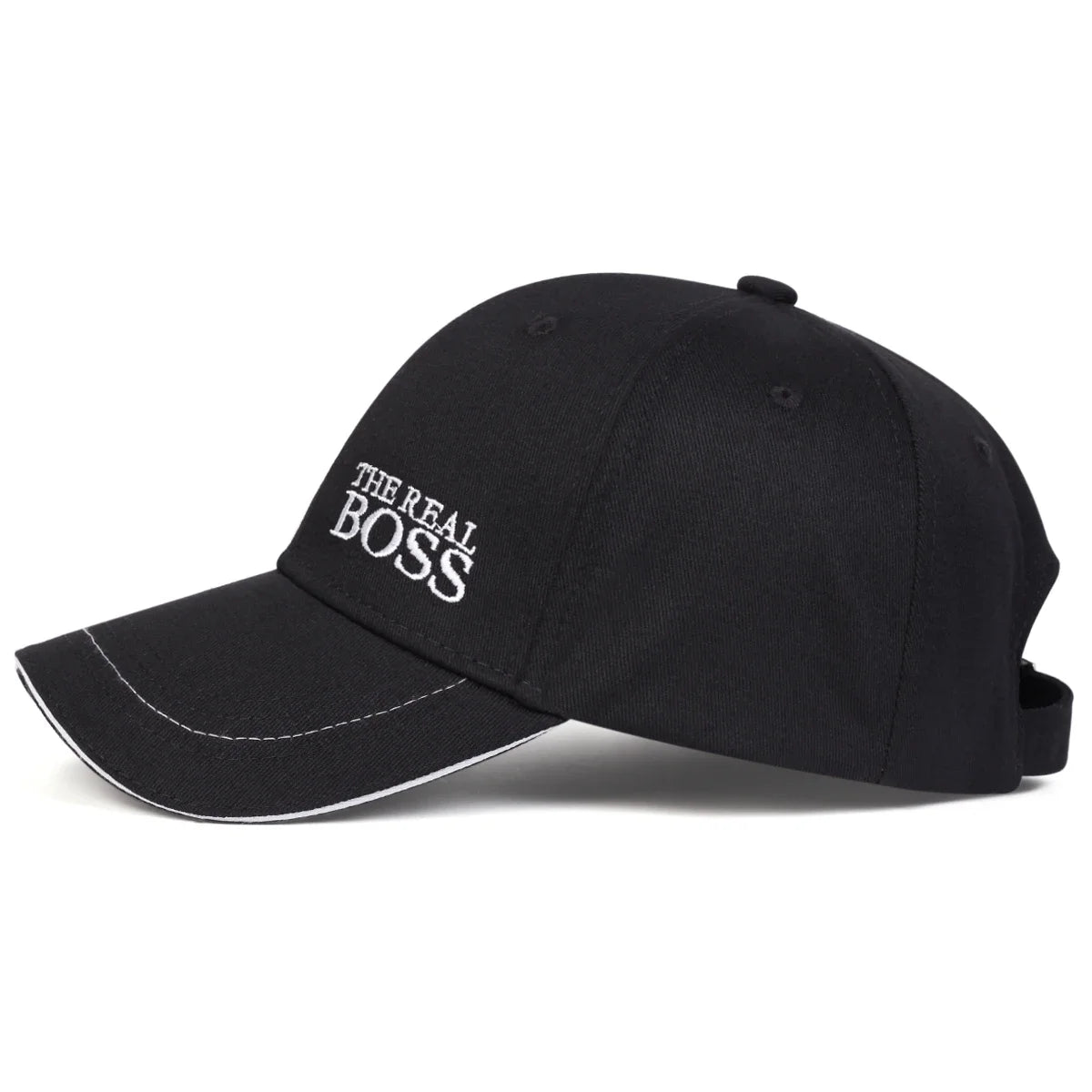 Unisex THE REAL BOSS Letter Embroidery Baseball Caps Spring and Autumn Outdoor Adjustable Casual Hats Hip Hop Hat Sunscreen Hat. Gifts for That Special Someone - She Vibess By C2P