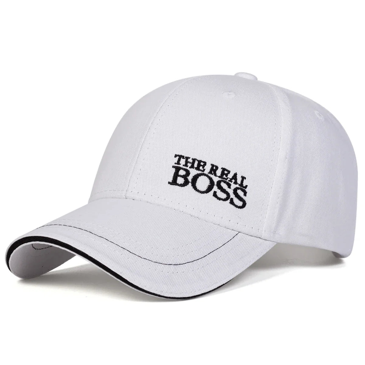 Unisex THE REAL BOSS Letter Embroidery Baseball Caps Spring and Autumn Outdoor Adjustable Casual Hats Hip Hop Hat Sunscreen Hat. Gifts for That Special Someone - She Vibess By C2P