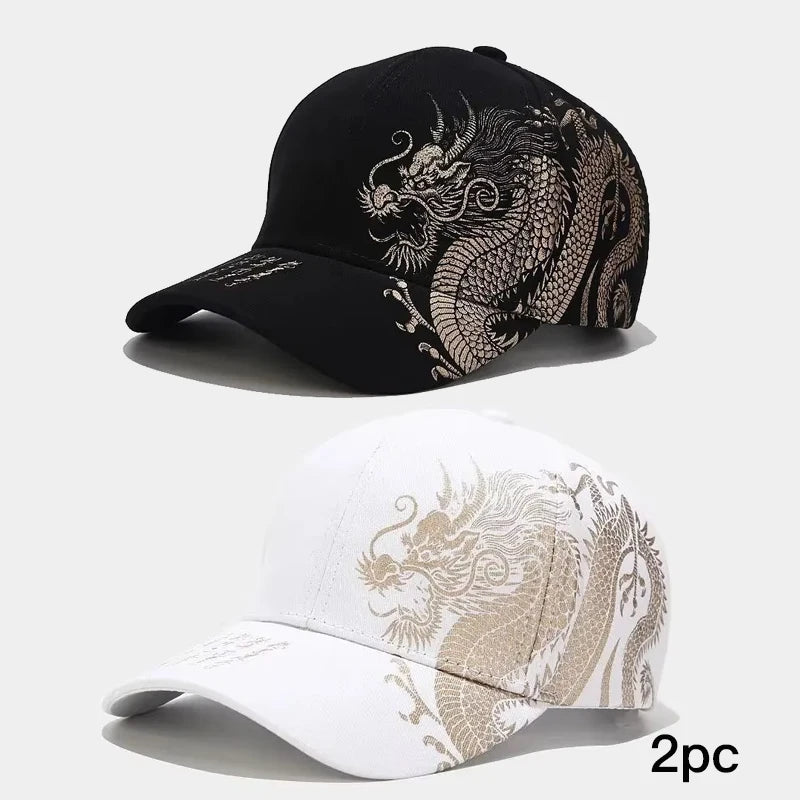 Chinese Style Dragon Pattern Baseball Hat For Men And Women, Versatile National Tide Cap, Hip Hop Hip Hop Skateboarding, Cool and a Gifts for That Special Someone - She Vibess By C2P