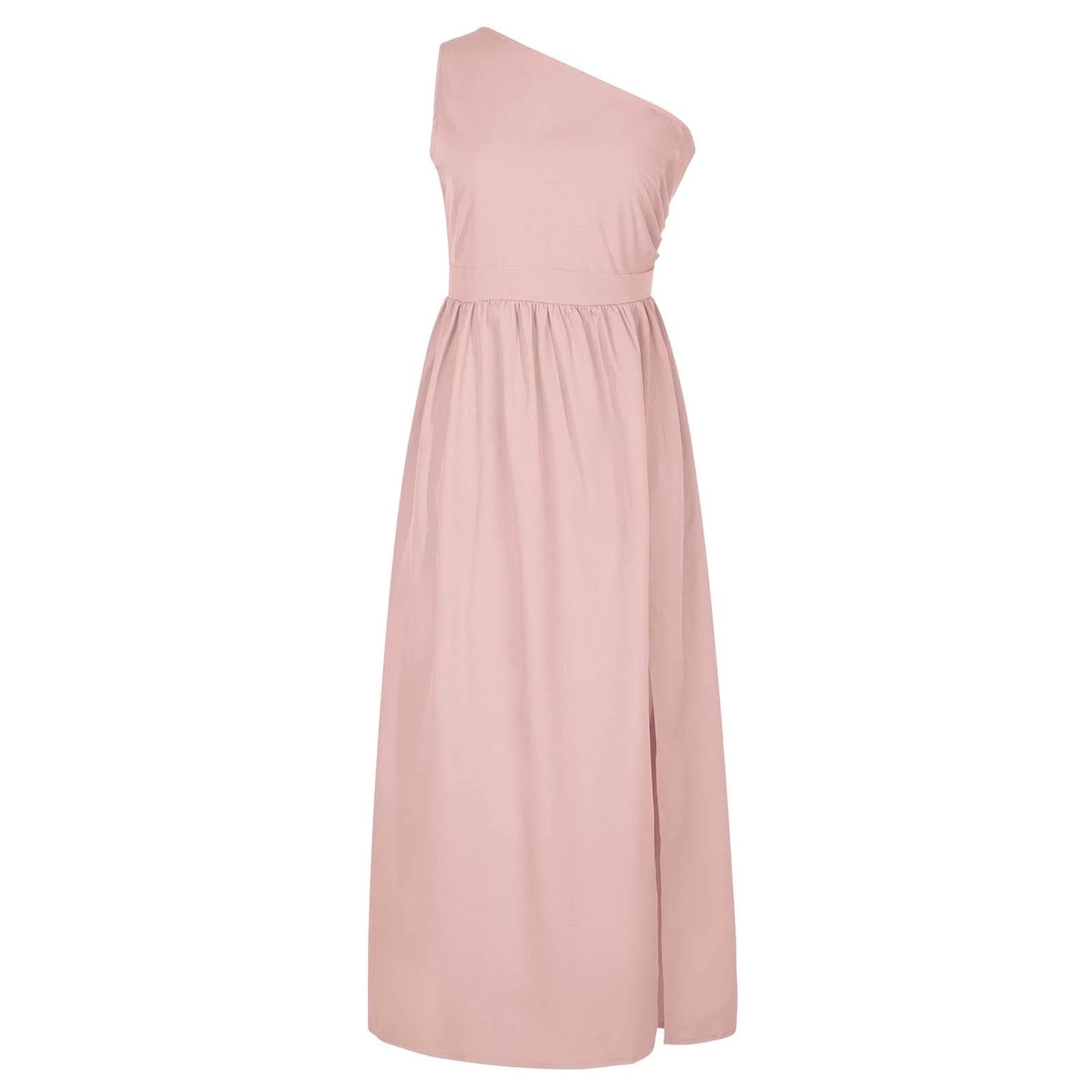 50% off Clear!  plus Size Women'S Summer Dresses Clearance, Sleeveless One Shoulder Smocking Sexy Long Party Club Dresses