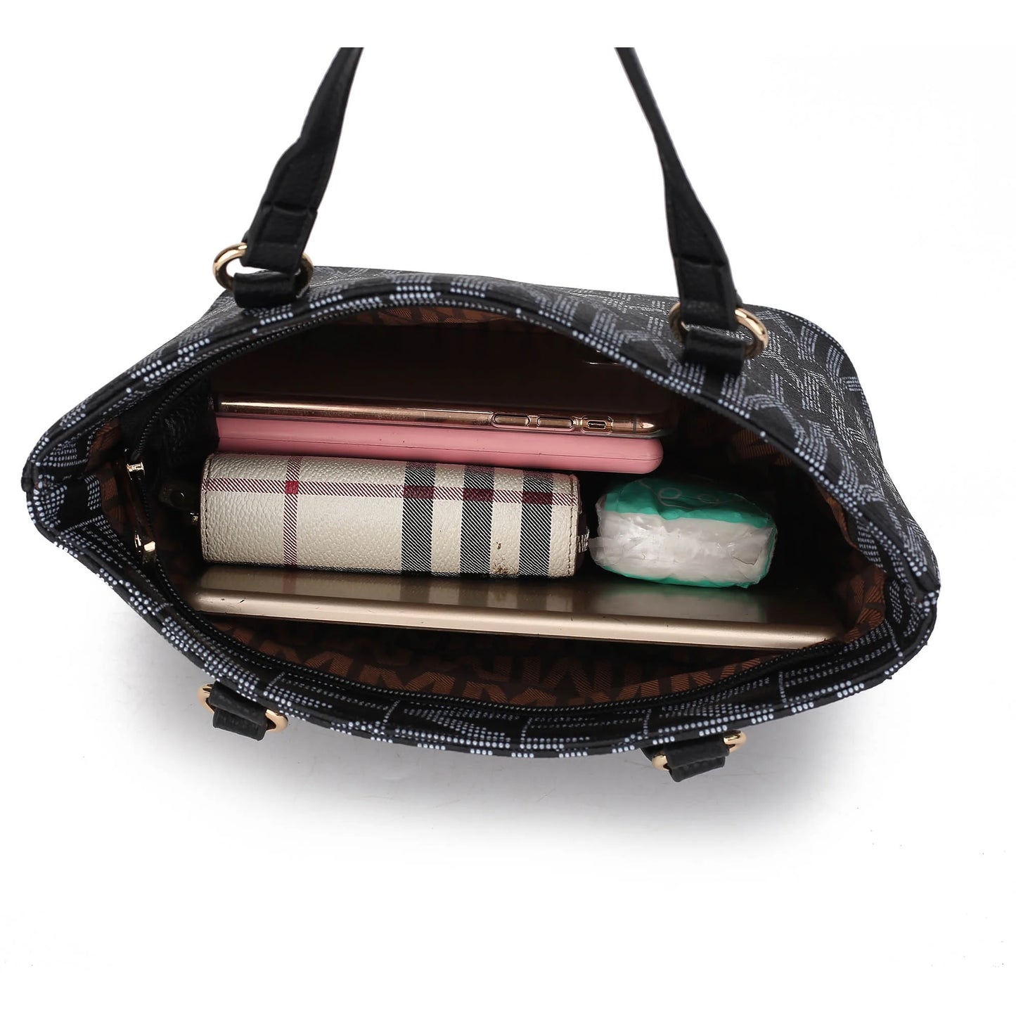 Edelyn Women'S Tote Bag, Small Tote Handbag, Pouch Purse & Wristlet Wallet, Signature Handbag 4 Pcs Set by Mia K