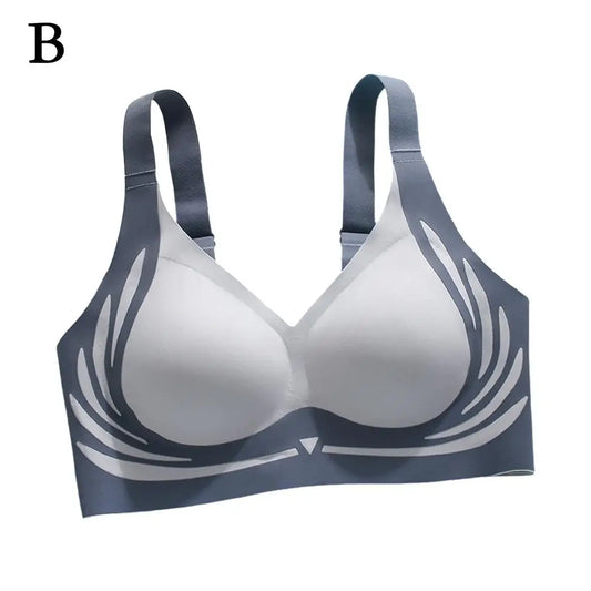 Wireless Push-Up Bra for Women - Adjustable, Seamless Supportive Underwear with Anti-Sagging Features