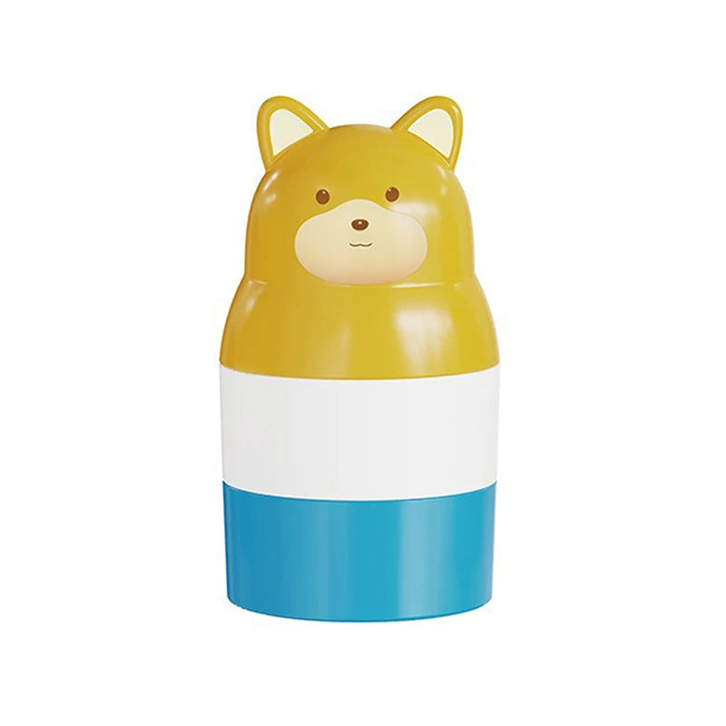 Bear Animal Shape Sunscreen Roller Applicator Refillable Stitching Isolation Lotion Cream Bottles Sunscreen Lotion Applicator