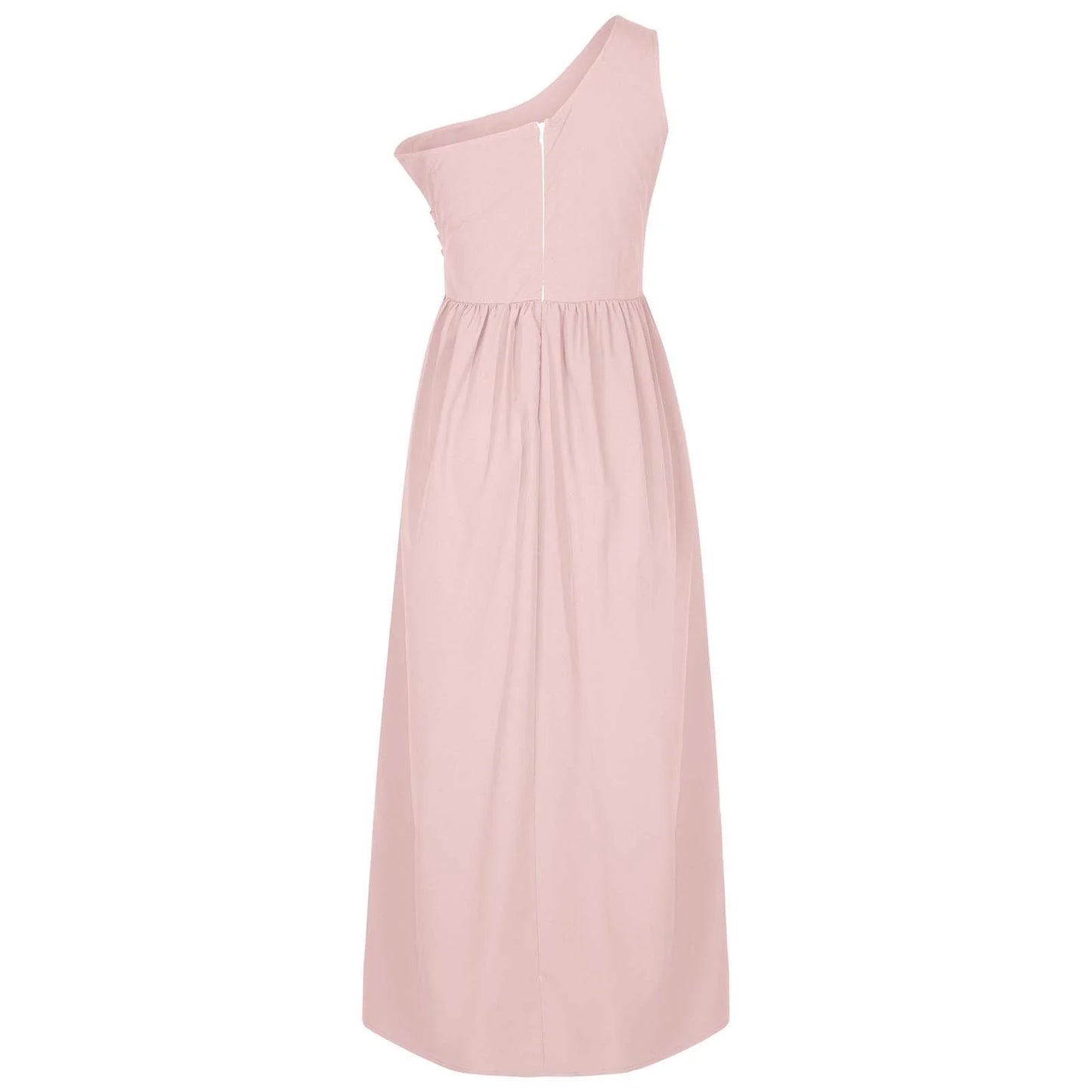50% off Clear!  plus Size Women'S Summer Dresses Clearance, Sleeveless One Shoulder Smocking Sexy Long Party Club Dresses