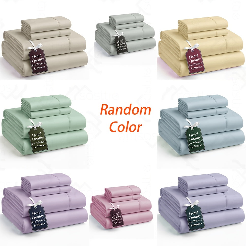 4 Peices Bamboo Bed Sheet Set - 100% Bamboo Blend - Ultra Soft & Breathable Bed Sheets - Deep Pocket Up to 16" Hotel Y Bedding Set - Perfect for Hot Sleepers - Great Christmas Gifts Bedding Sheets Set Bamboo Sheets Sets King