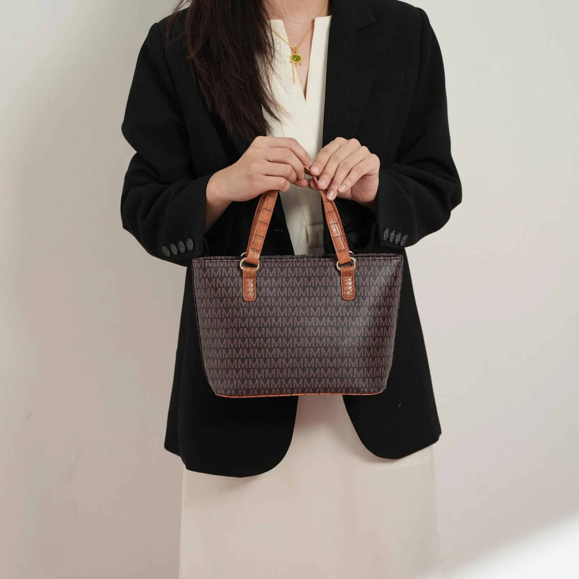 Lippa Women'S Tote Bag, Small Tote Handbag, Pouch Purse & Wristlet Wallet, Signature Handbag 4 Pcs Set by Mia K