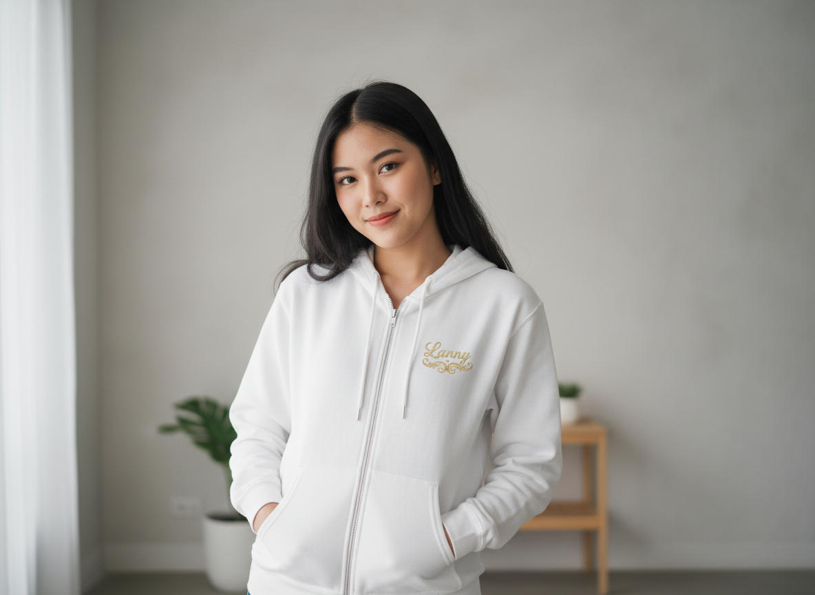 She Vibess by Lanny – Signature Zip Hoodie Designed with women in mind, this premium full-zip hoodie blends softness, comfort, and effortless style. The relaxed fit drapes comfortably while still-