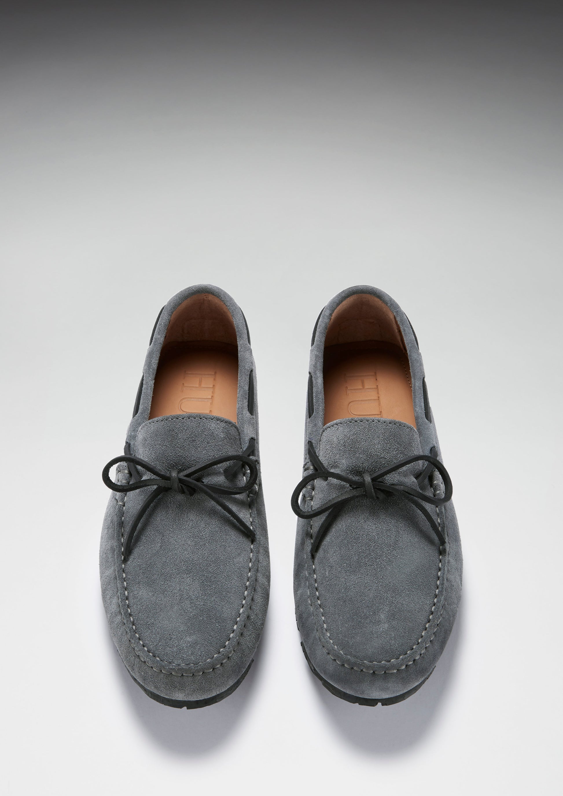 Men Tyre Sole Laced Driving Loafers, Slate Grey Suede-for that Special Someone. - She Vibess By C2P