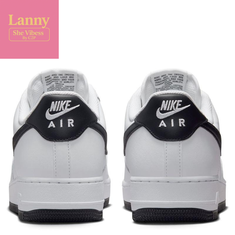 Nike Air Force 1 Low '07 White Black White FQ4296-101 Mens Fashion Sneakers Shoe