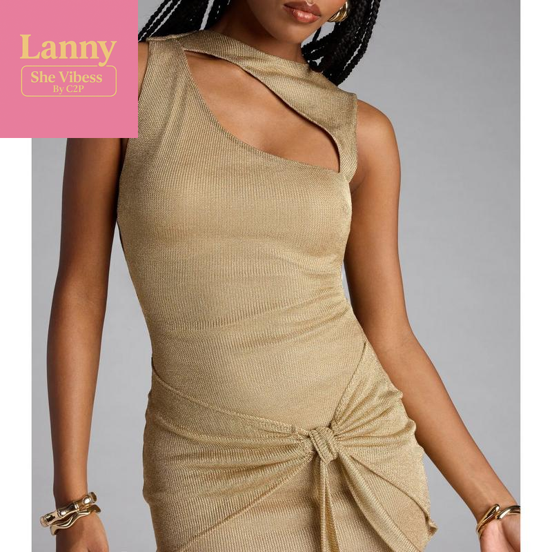 Wrap Star Cutout Mini Dress