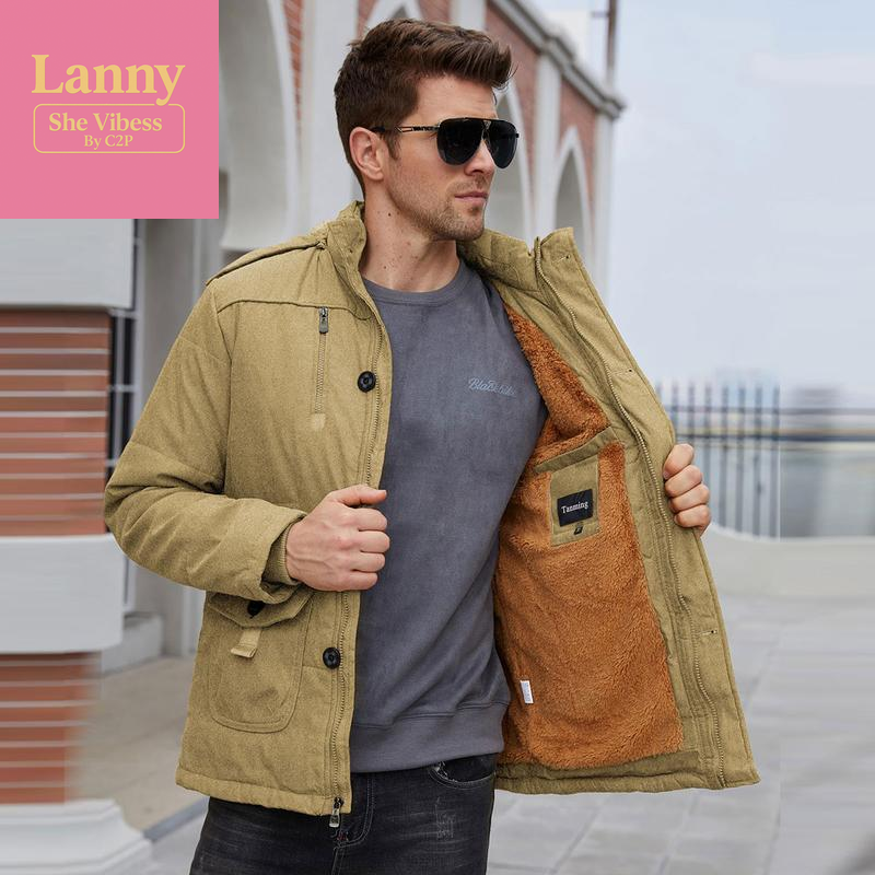 Kingapril Men'S Thicken Warm Winter Coat Mountain Ski Snowboard Jacket Hooded Parkas Fur Menswear