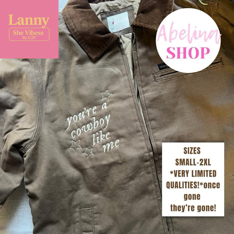 COWBOY EMBROIDERED JACKET RELAXED FIT (EMBROIDERED on FRONT CHEST ONLY) *LIMITED QUANTITIES* Coats
