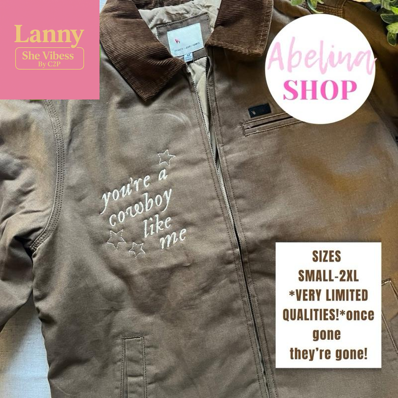 COWBOY EMBROIDERED JACKET RELAXED FIT (EMBROIDERED on FRONT CHEST ONLY) *LIMITED QUANTITIES* Coats