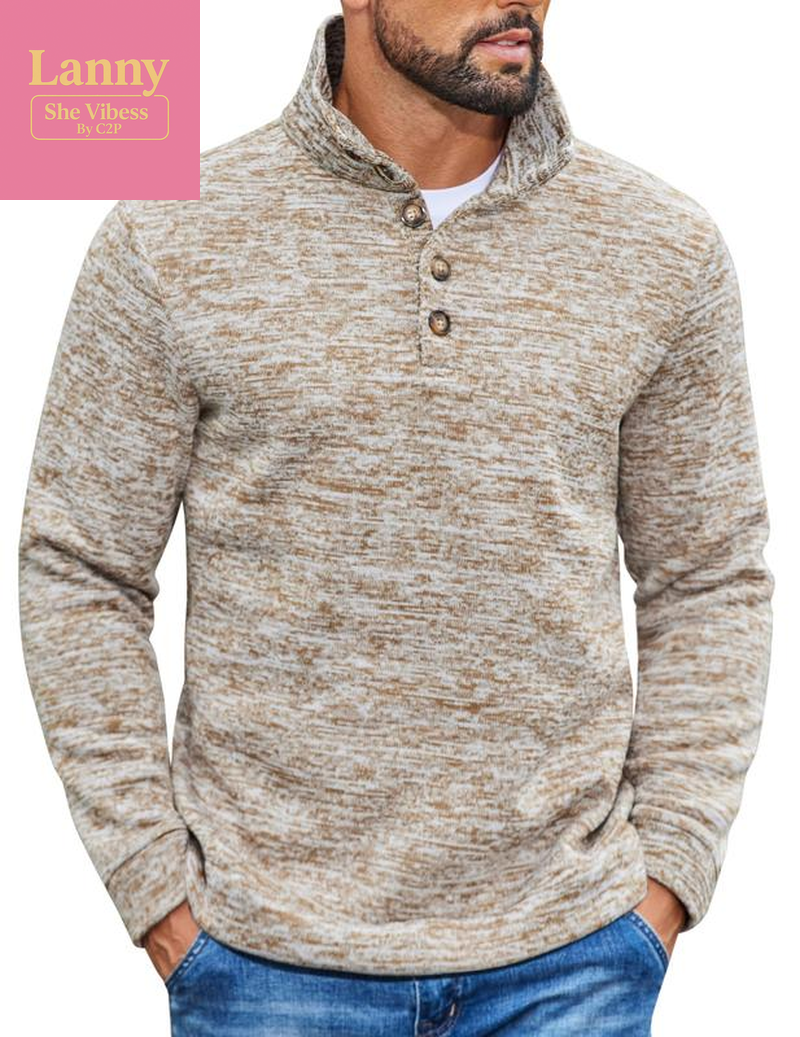 COOFANDY Men'S Casual Slim Fit Pullover Sweater Knitted Thermal Sweatshirt