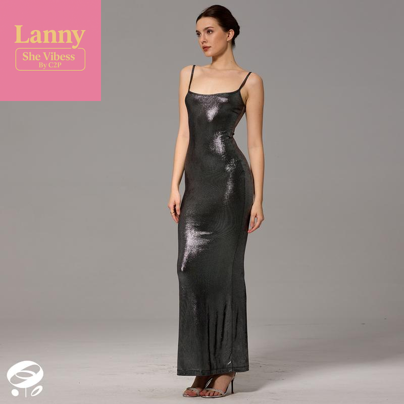 Maxi Shining Black Bodycon Sexy Dress for Women, Formal Long Sun Dresses Regular & plus Size Dressy, Sparkling Curvy Outfits Basic Birthday Womenswear