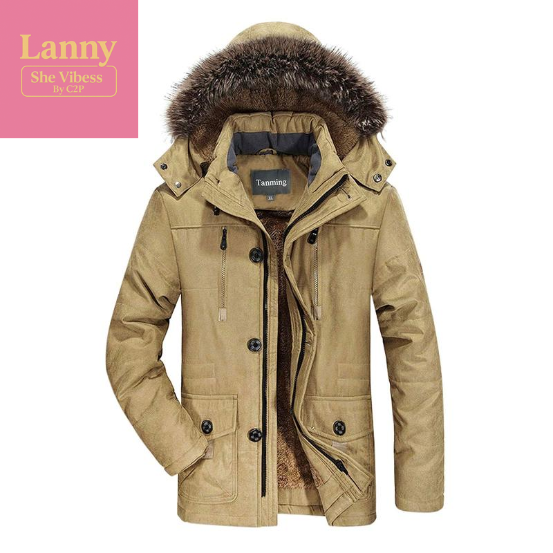 Kingapril Men'S Thicken Warm Winter Coat Mountain Ski Snowboard Jacket Hooded Parkas Fur Menswear