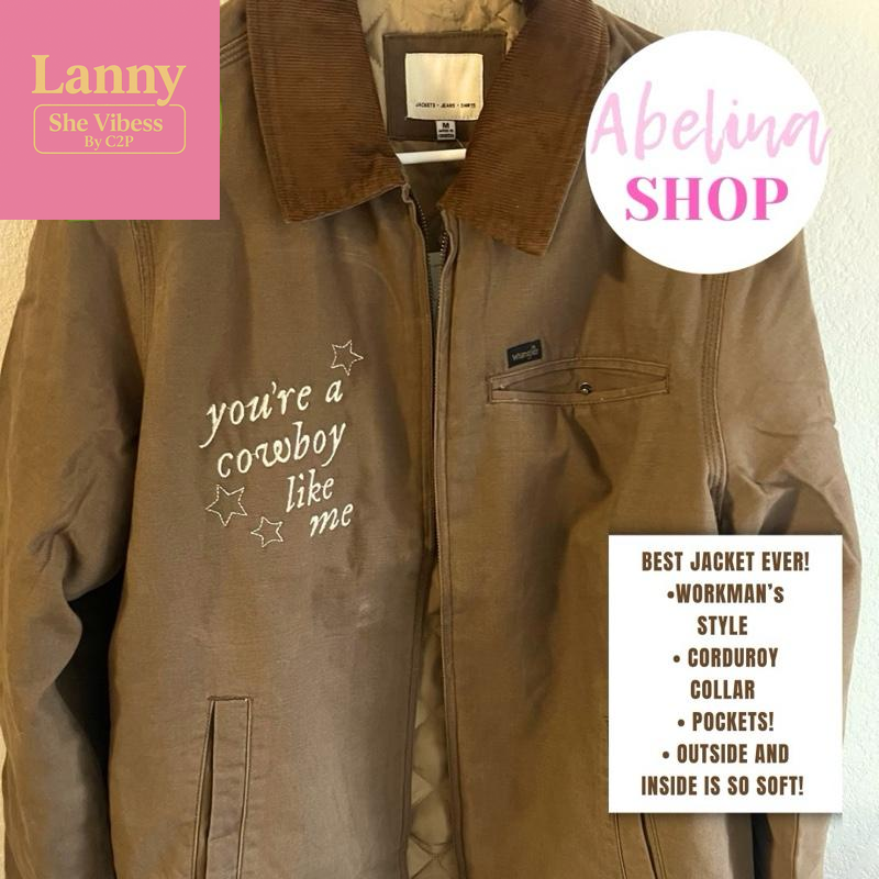 COWBOY EMBROIDERED JACKET RELAXED FIT (EMBROIDERED on FRONT CHEST ONLY) *LIMITED QUANTITIES* Coats
