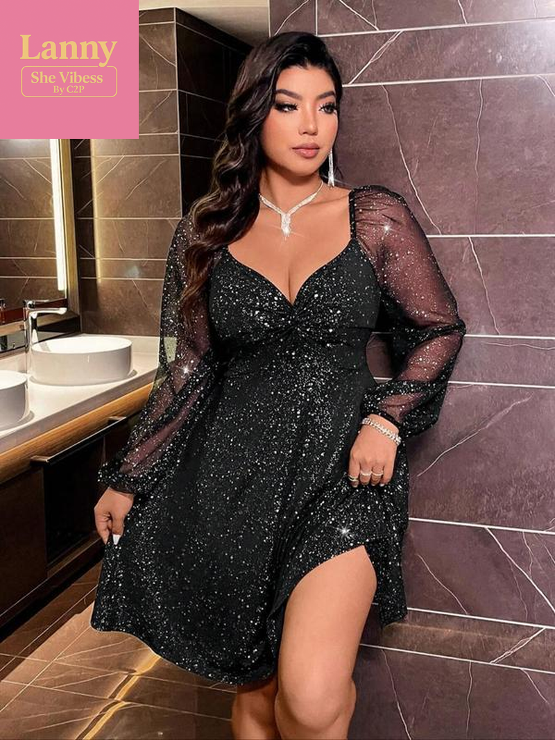 Elegant Twist Knot Dress, Short Sleeve Party Gown, Sexy Mini Formal Dress for Special Occasions, Women'S Fashion Clothing