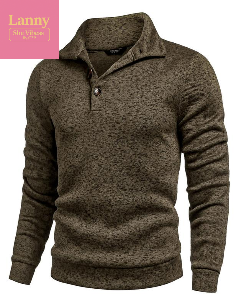 COOFANDY Men'S Casual Slim Fit Pullover Sweater Knitted Thermal Sweatshirt