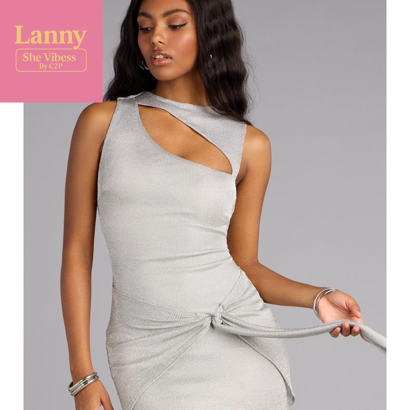 Wrap Star Cutout Mini Dress