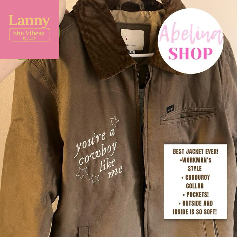 COWBOY EMBROIDERED JACKET RELAXED FIT (EMBROIDERED on FRONT CHEST ONLY) *LIMITED QUANTITIES* Coats