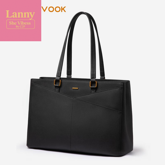 LOVEVOOK ELEVATE Series Top-Grain Leather Tote--100% Cowhide Christmas Gift