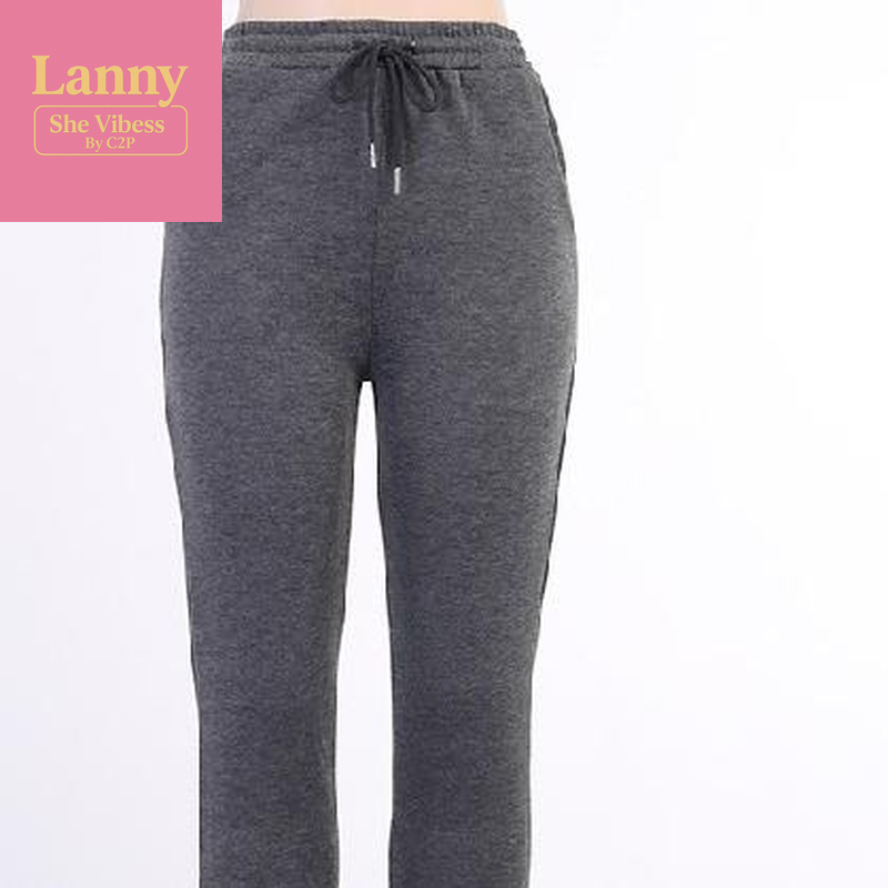 Solid Color Extra Long Ruched Bottom Tight Casual Pant Legging Comfort Womenswear Fabric Spandex Warm Pants Trendy Trouser