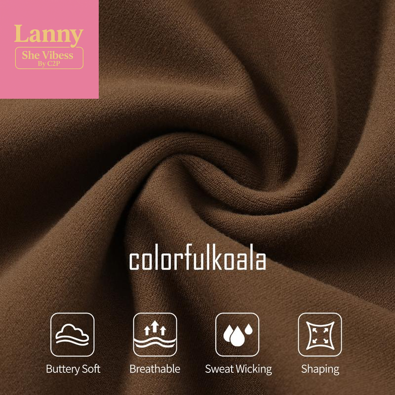 Colorfulkoala Dreamlux No Front Seam Leggings for Women Seamless High Waisted Buttery Soft Yoga Pants with Inner Pocket Tummy Control Sporty Stylish Activewear